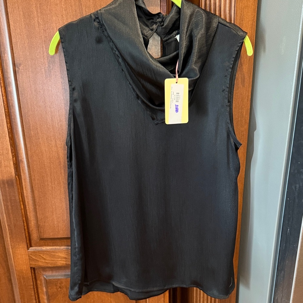 Entro Black Cowl Neck Blouse